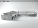 L Shaped Simple Large And Small Size Italian Sofa / Living Room Fabric Sofa