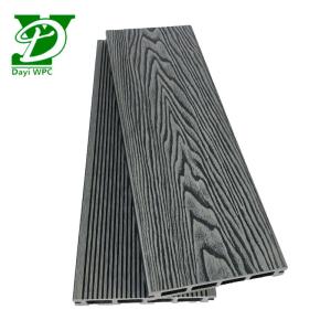 Quality Waterproof Embossed Surface Modern Hollow Wood Plastic Composite Decking wholesale