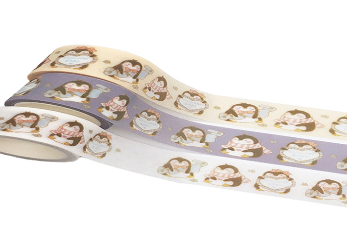 Custom Kawaii Washi Paper Masking Tape Printed Glitter Washi Tape Manufacturer