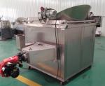PLC Control Commercial Gas Deep Fryer , Stainless Steel Potato Chips Industrial