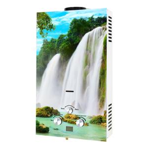 Quality 10L Tankless Instant Gas Geyser For Shower Painting Glass Panel wholesale
