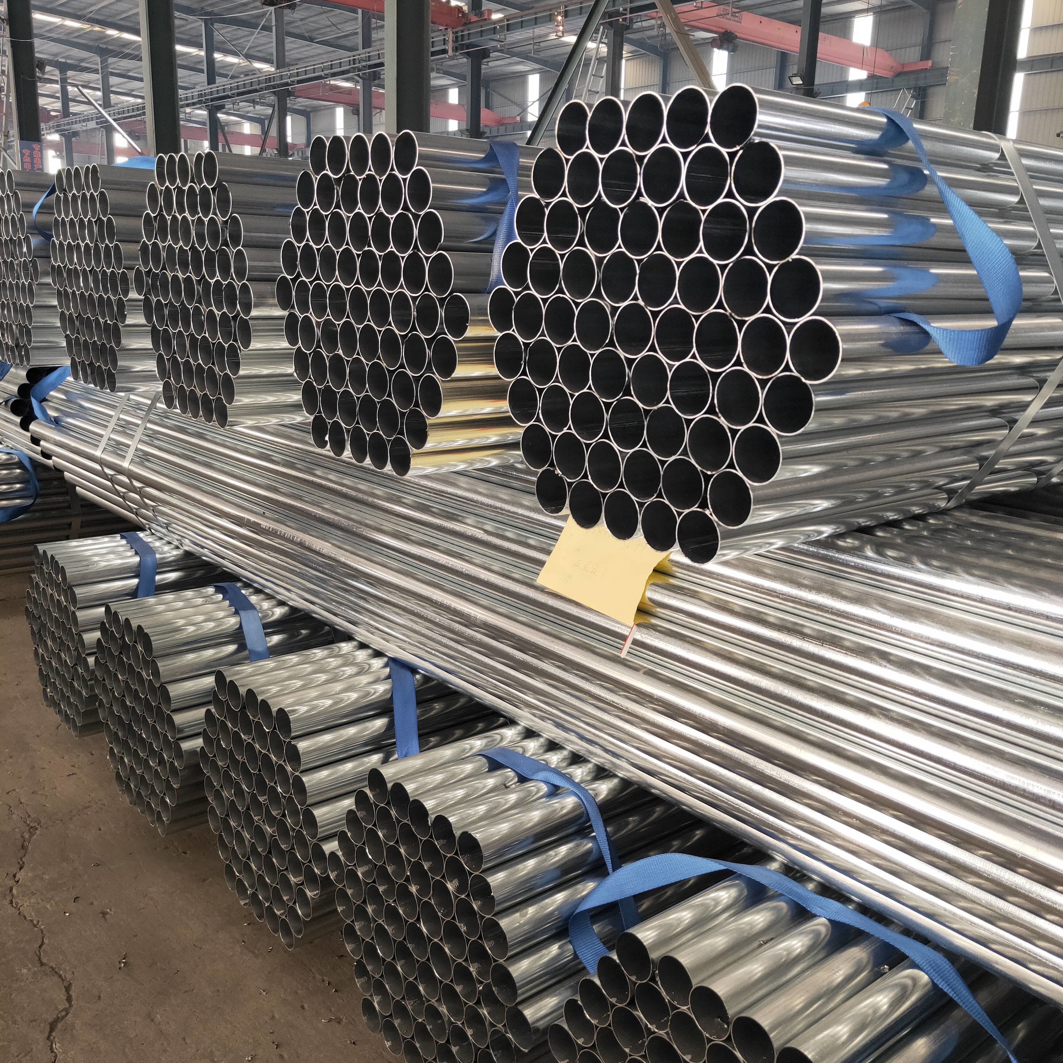 1/2 Inch Galvanized Steel Pipe Price Astm A53 Sch 40 Grade B Pre Galvanized Round Steel Pipe