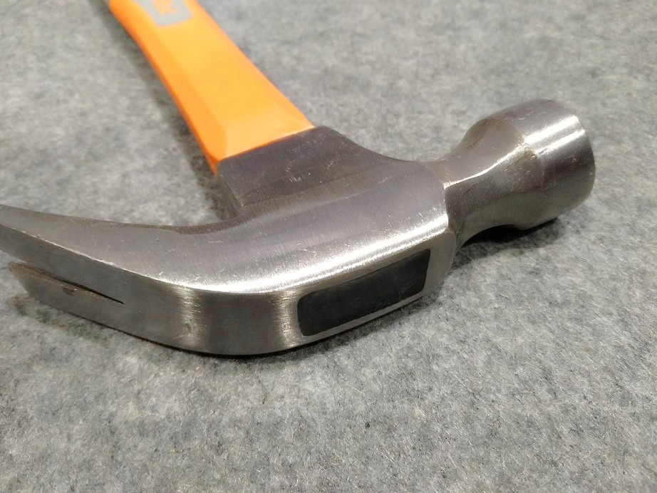 8OZ-24OZ steel claw hammer( XL0009) with polishing surface and durable double color rubber handle