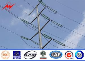 Quality 15m 1500Dan Galvanized Steel Tubular Pole With Electrical Power Accessories wholesale