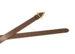 Triangle Decorative 105cm Metal Buckle Ladies Leather Belt