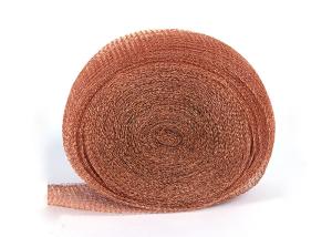 Quality 5&quot; X 30' Copper Knitted Wire Mesh For Wildlife Control Blocker DIY Hole Filler wholesale