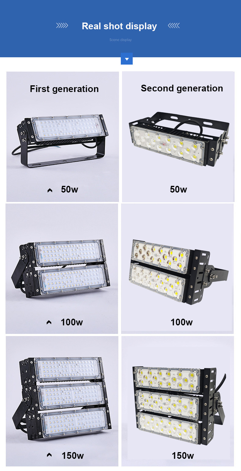 50w Ip65 LED Waterproof Floodlight 1 Module Led Flood Lamp 6750~7000lm