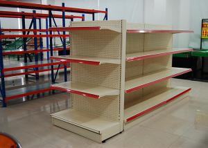 Quality Pitch 50MM Grocery Store Display Racks Steel Material Customized Logo Printing wholesale