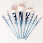 Silkscreen Logo 8pcs Private Label Make Up Brushes Set For Beginners