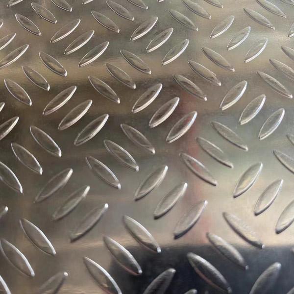 4*8FT 3mm Thickness Aluminum Plate Five Bar Embossed Aluminum Checkered Plate