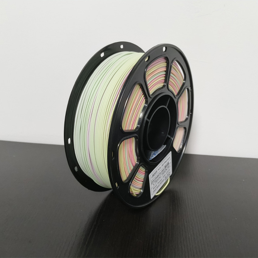 PLA High Toughness 3D Printing Filament 1KG Rainbow Frosted Ice Cream PLA+ Filament
