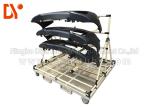 Recycling Tote Cart Turnover Trolley Cold Welded Glossy Surface For Workshop