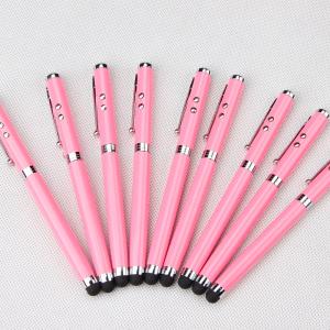 Quality multi functional metal light ball pen with touch tip wholesale
