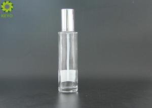 Quality Clear Moisturizer Glass bottle , 100ml Skin Care Lotion Pump Bottle wholesale