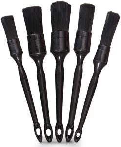 Quality Scratch Free 5 Pack Black Car Cleaning Brushes For Car Interior Or Exterior wholesale