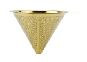 Quality Titanium Coated Paperless Coffee Dripper Pour Over Cone Coffee Filters wholesale