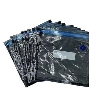 Quality Kernels PA PE Zipper Food Storage Vacuum Bag Blue Heat Seal Zip Pouch wholesale