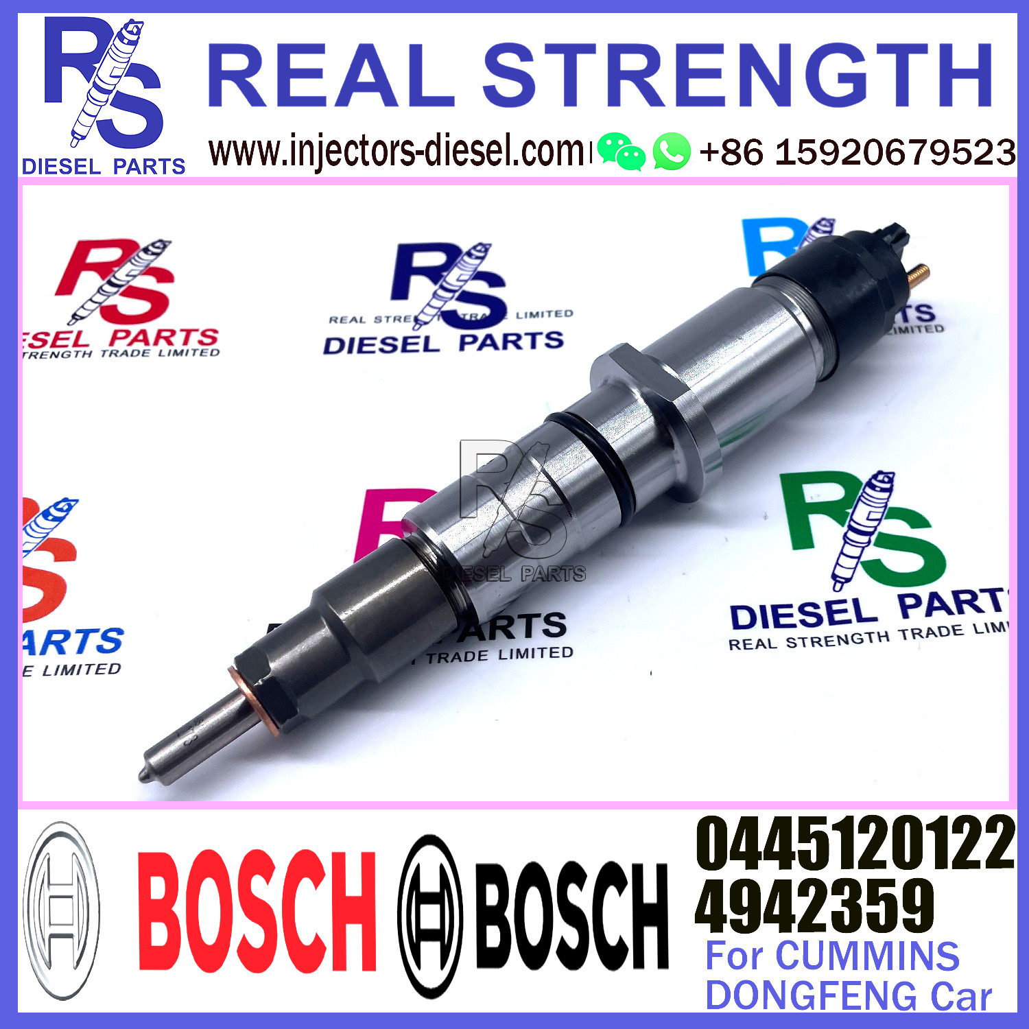 Diesel Common Rail Bosch Injector 0445120122 4942359 for Dongfeng Cummins ISLEe