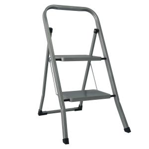 Quality Slip Resistant 2 Step Steel Stool Compact Foldaway Size Stable Performance wholesale