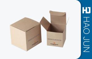 Quality Custom Design Brown Color Environmental Craft Cardboard Candle Boxes wholesale