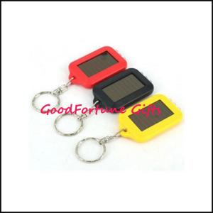 Quality Solar Led Light Keyrings keychain promotion gift wholesale