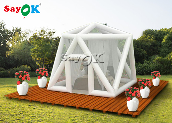 Inflatable Family Tent Advertising Inflatable Transparent House Bubble Tents For Camping