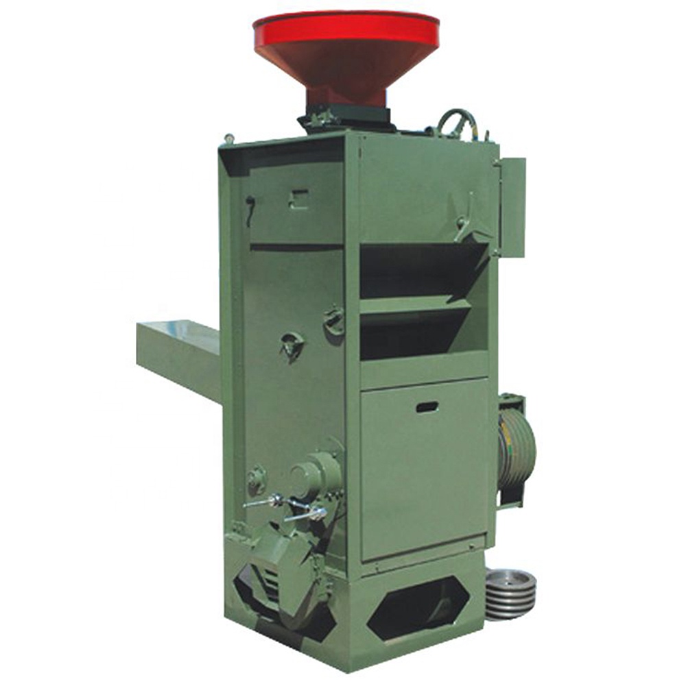 Automatic Combined Rubber Roller Paddy Sheller Rice Huller Whitener Milling Machine