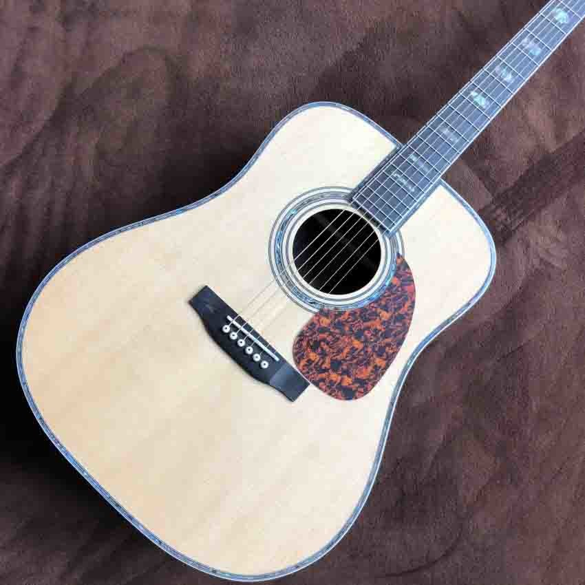 Custom AAA Solid Spruce Top Ebony Fretboard 41" Acoustic Guitar