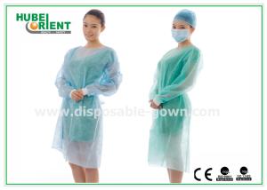 Quality Polypropylene Disposable Isolation Gowns With Elastic Wrist wholesale