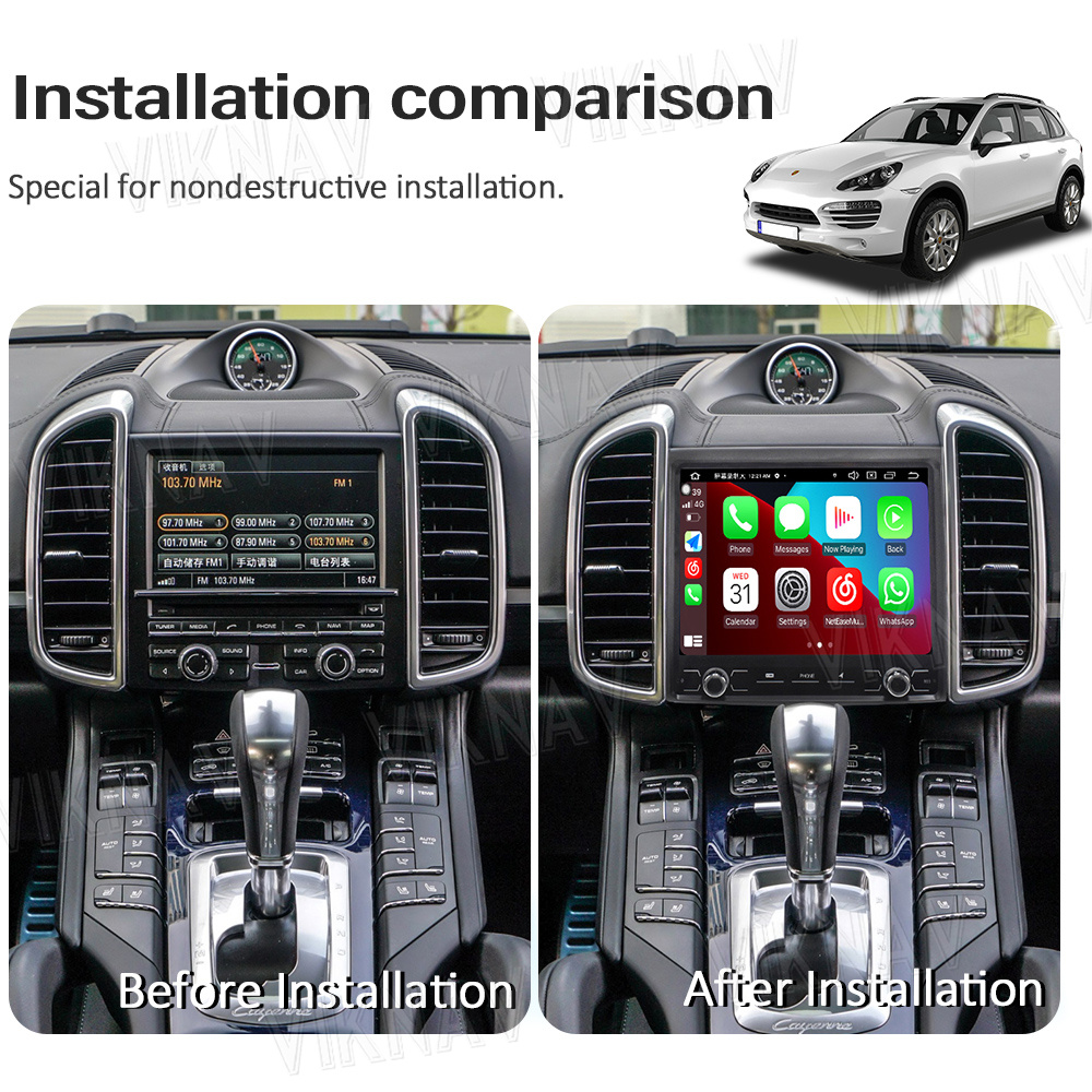Android 13 Head Unit Car Radio For Porsche Cayenne 2010-2017 Touch Screen Wireless