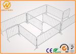 Heavy Duty Galvanized Steel pedestrian barricades with interlock system
