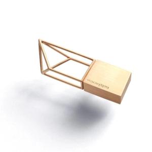 Quality Customized Logo Geometric Shapes Coated Modern Metal Pendrive 2.0 16Gb wholesale