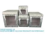 Hand-Made Japanese Style Cinerary MDF Casket With Window Human Ash Wood Urn Bone