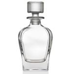 Clear Industrial Beverage Decanter for Unique Shape Crystal Glass Whisky
