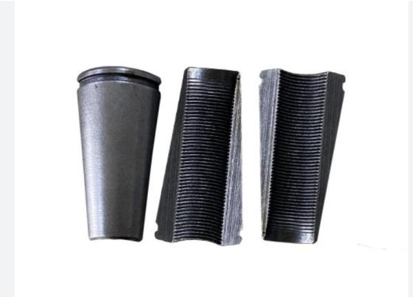 Hi Tensile Strength Cold Forged Silver Post Tension Wedge Components For