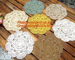 Hand made crochet doily, table cloth, Different styles of different Placemat