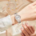 Luxury Automatic Watches , Stainless Steel Case Quartz Wrist Watch