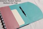 Agenda Disc Bound Notebook / Disc Bound Journal PU Leather Cover With 8 Discs