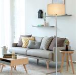 Modern Floor Lamp Nordic Metal Standing Lamps for Living Room Bedroom Fabric
