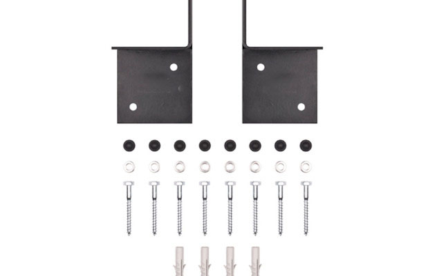 2mm Thickness Black Steel Metal 3-Way Right Angle Corner Bracket for Pergola Brackets
