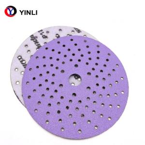 Quality Metal Polishing Zirconia Sanding Disc 6 Inch Sanding Discs 80 Grit With Multihole wholesale
