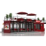 Galvanized Steel Square Tubes Container Houses 20ft Custom Flat Packaging Quick