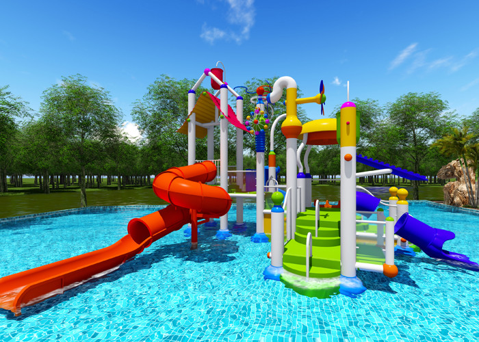 Outdoor Water Amusement Park Water Play For Kids Fiberglass Spray