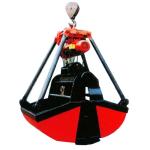 6-12 CBM Crane Grab Orange Clamshell Grab Bucket Overhead Crane Grapple