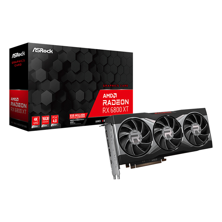 2360MHz Mining Rig Graphics Card , Radeon RX 6800 XT 16GB GDDR6