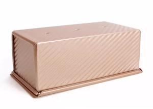 Quality Foodservice NSF Gold Nonstick Aluminum Loaf Pans Corrugated Loaf Pan Bread Tin wholesale