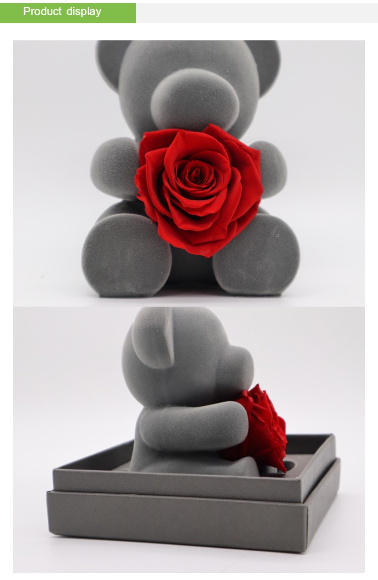 Sweetheart Eternal Rose Bear Never Wilting Flowers Representing Long Lasting Love