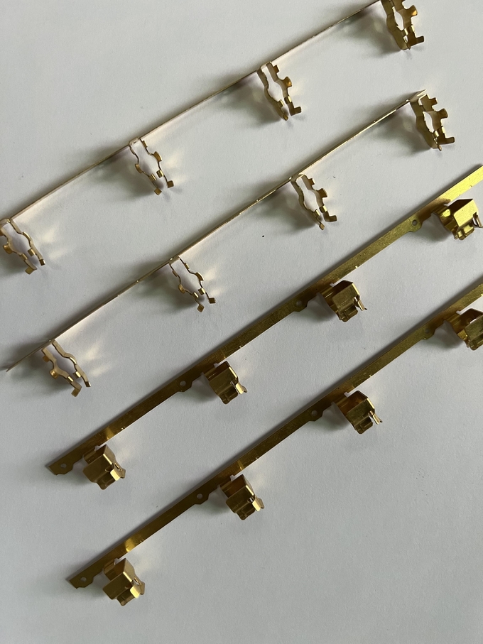 OEM professional sheet metal laser cutting service stamping parts spring brass copper clamp contact