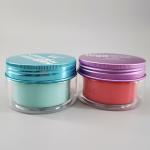 Plastic Double Wall Layers 80g Face Sleeping Hair Cream Jar