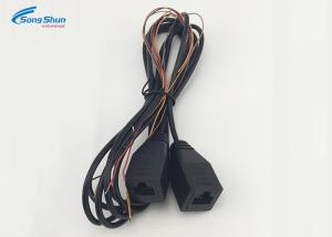 Quality 1M Black RJ45 Wire Four Core Connection Injection Molded RJ45 Mother Turn wholesale